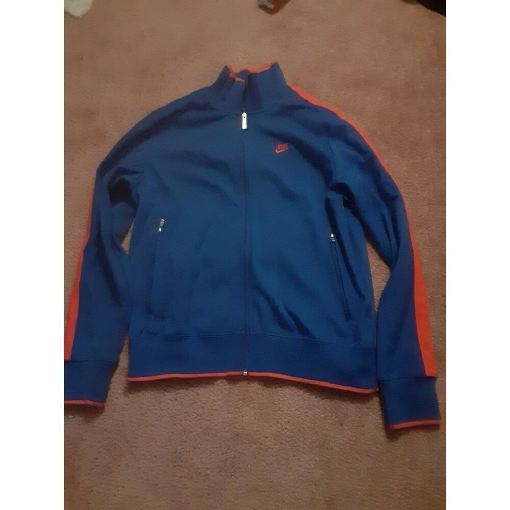Nike‎ Sportswear Men's Fleece Full-Zip , Size Large Blue Red - Picture 2 of 6